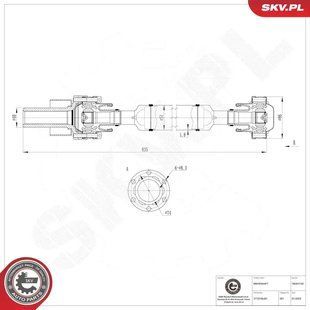 Карданний вал SUZUKI Grand Vitara II 76SKV139 фото