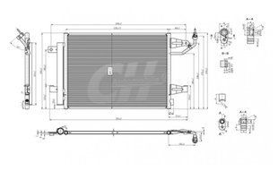 Радиатор кондиционера Mitsubishi Colt, Smart Forfour 1.1-1.5 04-> 612252 фото
